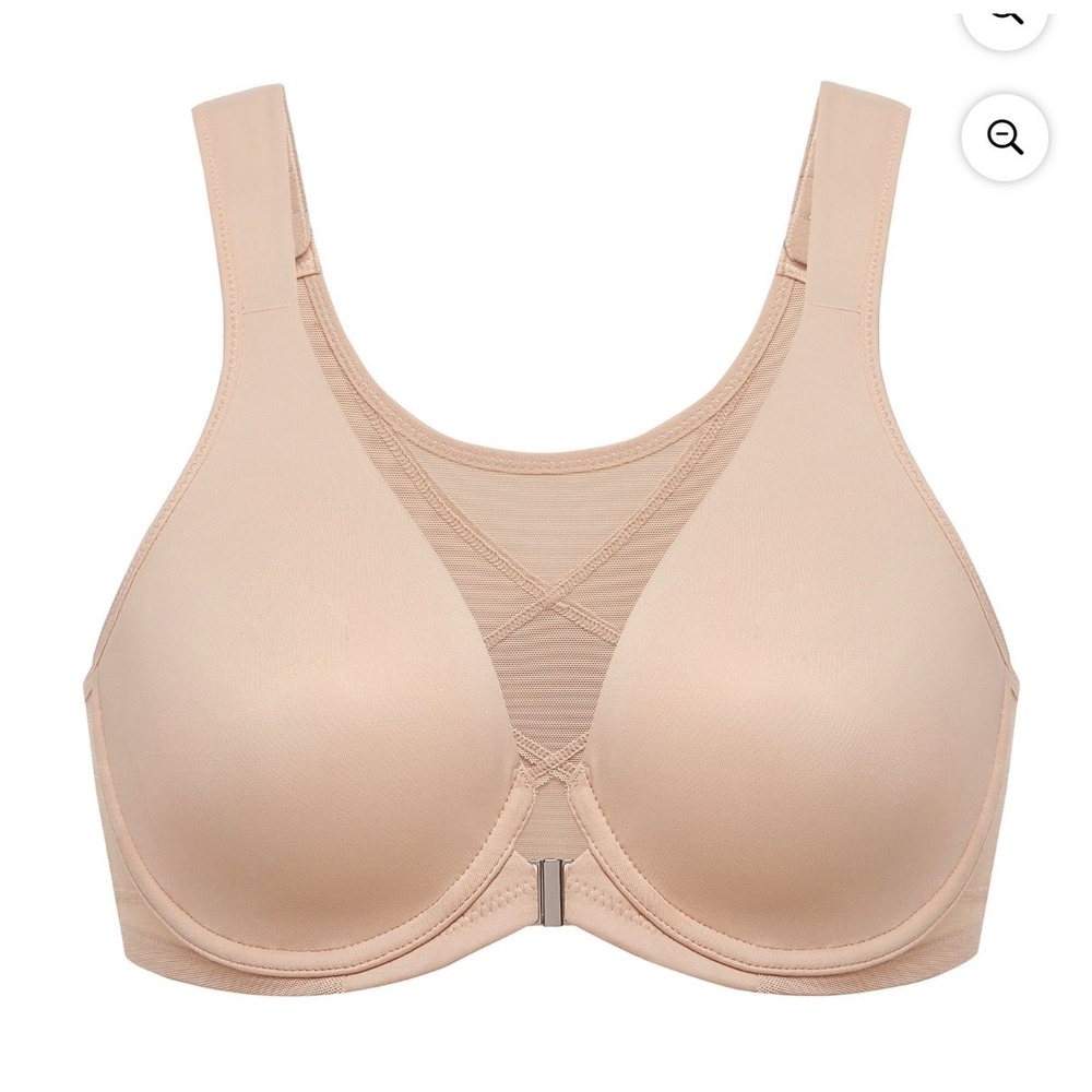 DELIMIRA Front Closure Full Coverage Underwire Bra – Beige – Women's 34D – NWT
